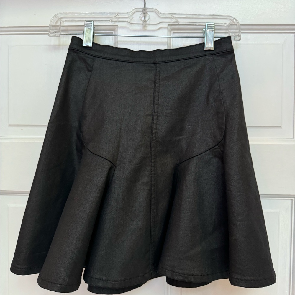 7 for all mankind black miniskirt